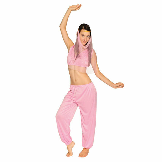 Ladies Arabian Princess Costume Belly Dancer Genie Fancy Party Dress Adult-0