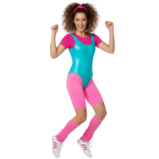 LEG WARMERS Knitted Womens Neon Party Knit Ankle Fluro Dance Costume 80s Pair - Light Pink-2