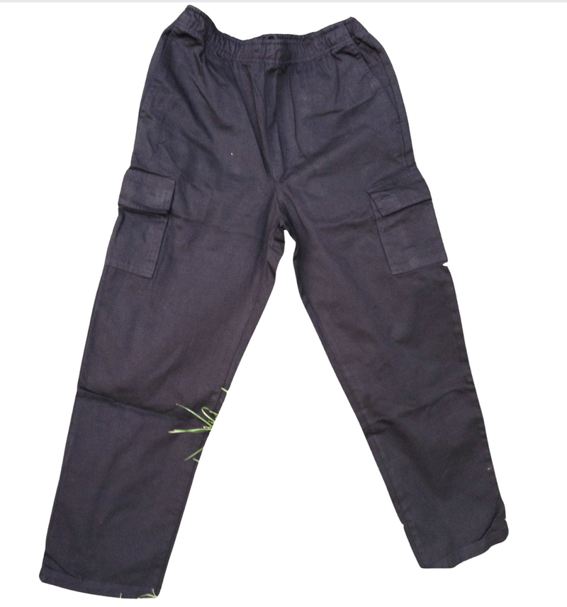 Load image into Gallery viewer, Mens CARGO PANTS Trousers Elastic Waist 100% COTTON Army Military PLAIN Casual-4
