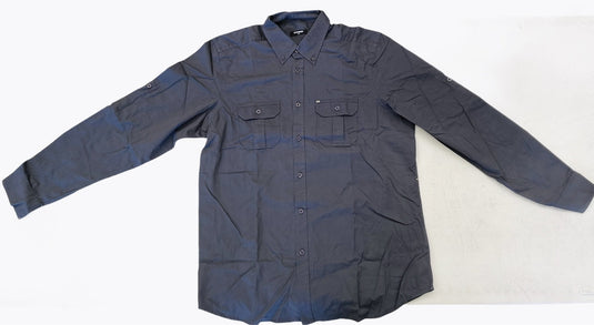 Mens Plain Slim 100% Cotton Long Sleeve Shirt Button Up Stylish Business Casual-3