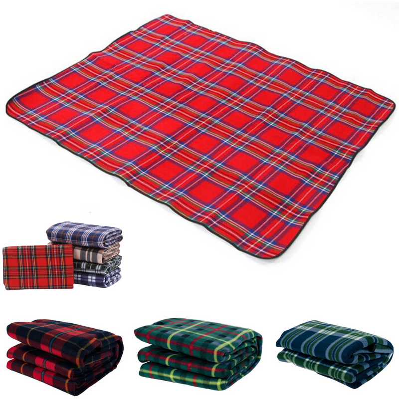 Load image into Gallery viewer, Picnic Rug Mat Blanket Outdoor Camping Waterproof Throw Travel Fleece Plaid - Assorted-1
