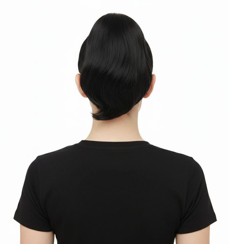 Load image into Gallery viewer, PONYTAIL WIG Long Hair Cosplay Extension Hairpiece Straight Bun Costume Party - Black-2
