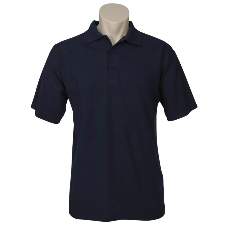 Load image into Gallery viewer, Mens Polo Top Shirt Casual Short Sleeve Pique Knit Basic T-Shirt - Navy Blue - S-0
