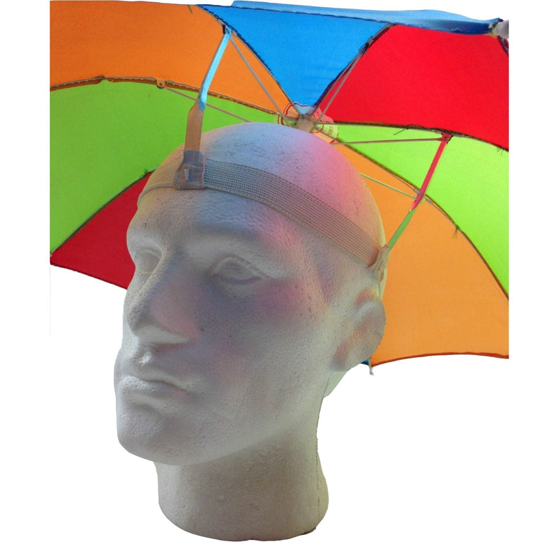 Load image into Gallery viewer, 5x RAINBOW UMBRELLA HAT Rain Beach Sun Rain Cap Costume Camping Fishing BULK-2
