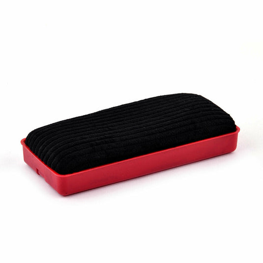 Plastic Frame Fabric Rectangle Grip Blackboard Chalkboard Eraser w Magnet-2