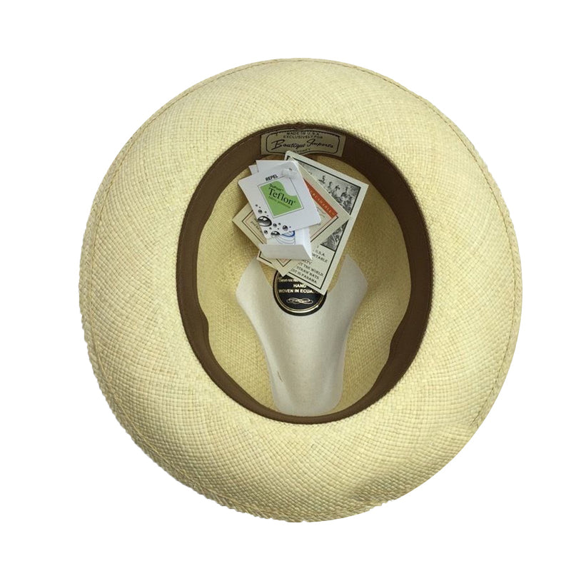 Load image into Gallery viewer, Ecuadorian Brisa Grade 8 Panama STRAW HAT Fedora Trilby MADE IN USA K10-3
