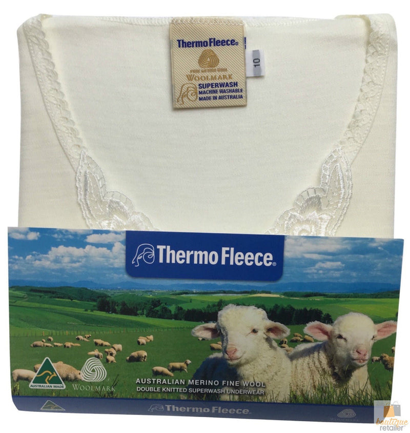 Load image into Gallery viewer, 100% Pure Merino Wool Womens Short Sleeve Thermal Top Woolmark Thermals Fleece-3
