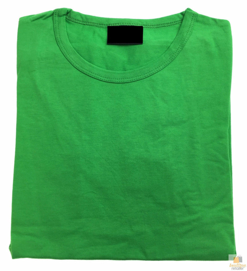 Load image into Gallery viewer, Womens Plain Ladies T SHIRT 100% COTTON Basic Tee Casual Top Size 6-24 T-Shirt-42
