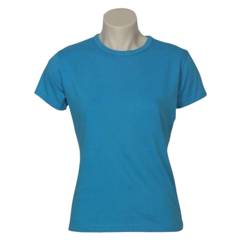 Load image into Gallery viewer, Womens Plain Ladies T SHIRT 100% COTTON Basic Tee Casual Top Size 6-24 T-Shirt-77
