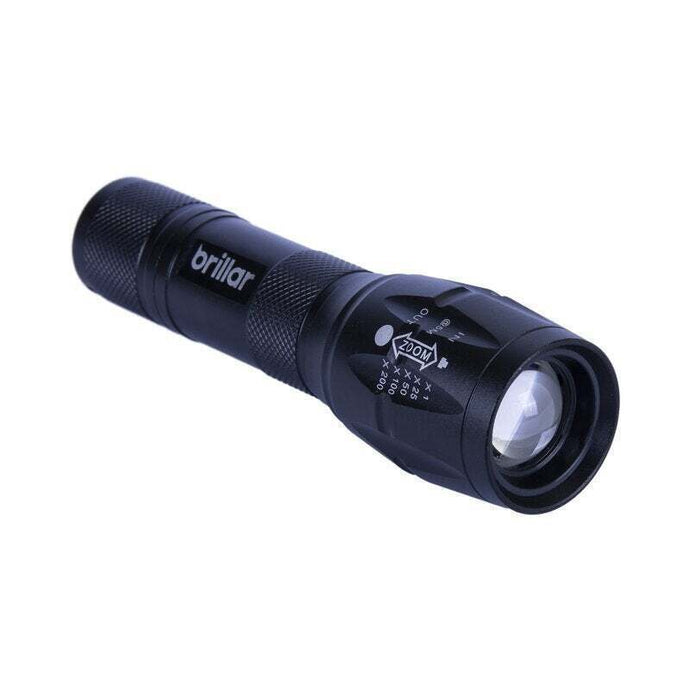 Brillar Tactical Grade LED Torch 5 Modes Water Resistant Flashlight Light Bright-0
