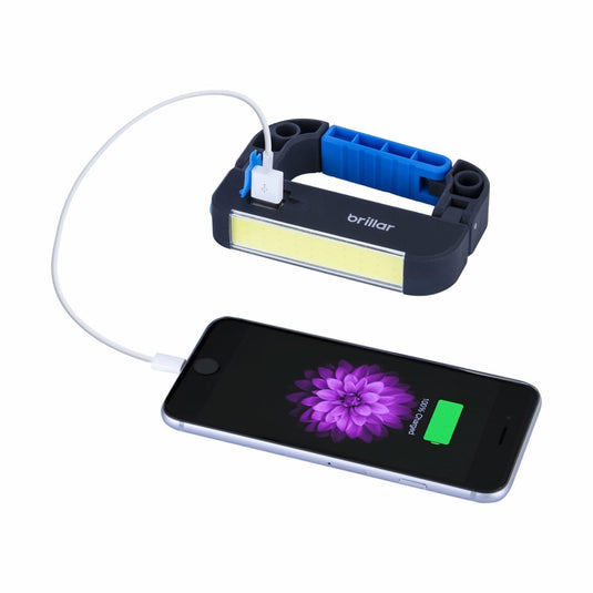 Brillar Rechargeable Carabiner Light with 2200 mAh Powerbank Compact-3