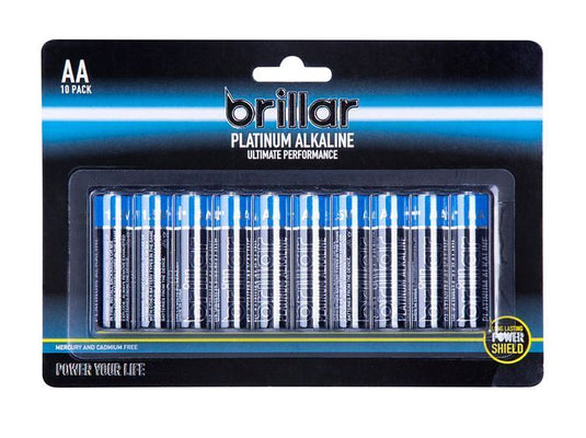 AA Platinum Alakaline Batteries Long Lasting Power Home - 10pk-1
