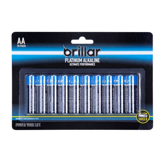 AA Platinum Alakaline Batteries Long Lasting Power Home - 10pk-0