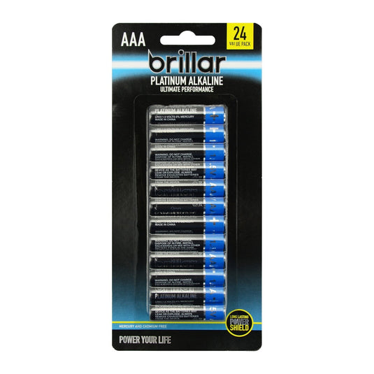Premium Alkaline AAA Batteries long lasting power home - 24 PK-1