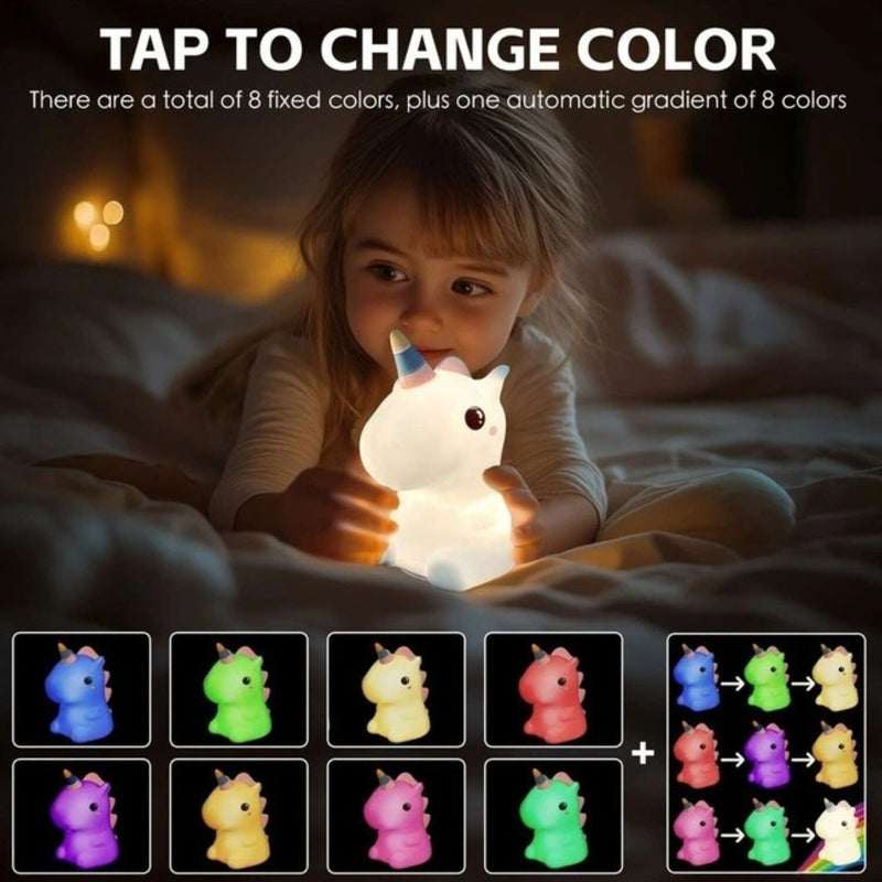 Load image into Gallery viewer, Brillar Cute Squishy Colour Changing Night Light for Kids - Unicorn-3
