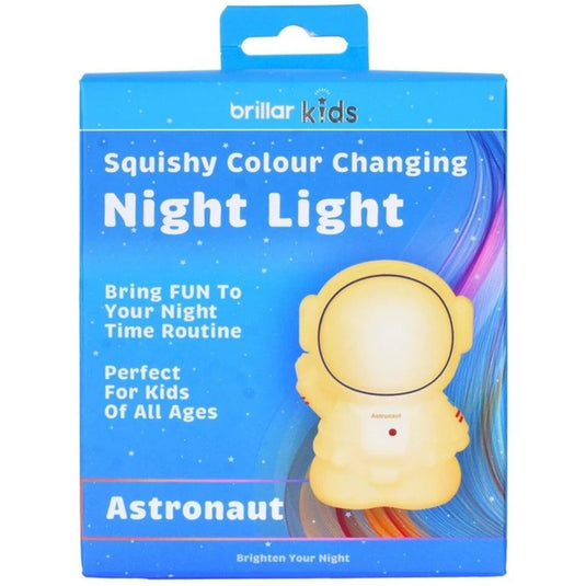 Brillar Cute Squishy Colour Changing Night Light for Kids - Astronaut-1