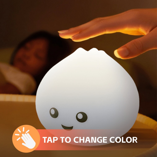 Cute Squishy Colour Changing Night Light for Kids - Dumpling-0