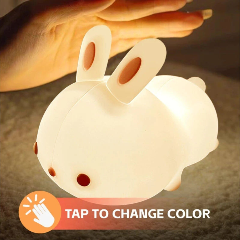 Load image into Gallery viewer, Brillar Cute Squishy Colour Changing Night Light for Kids - Bunny Rabbit-2
