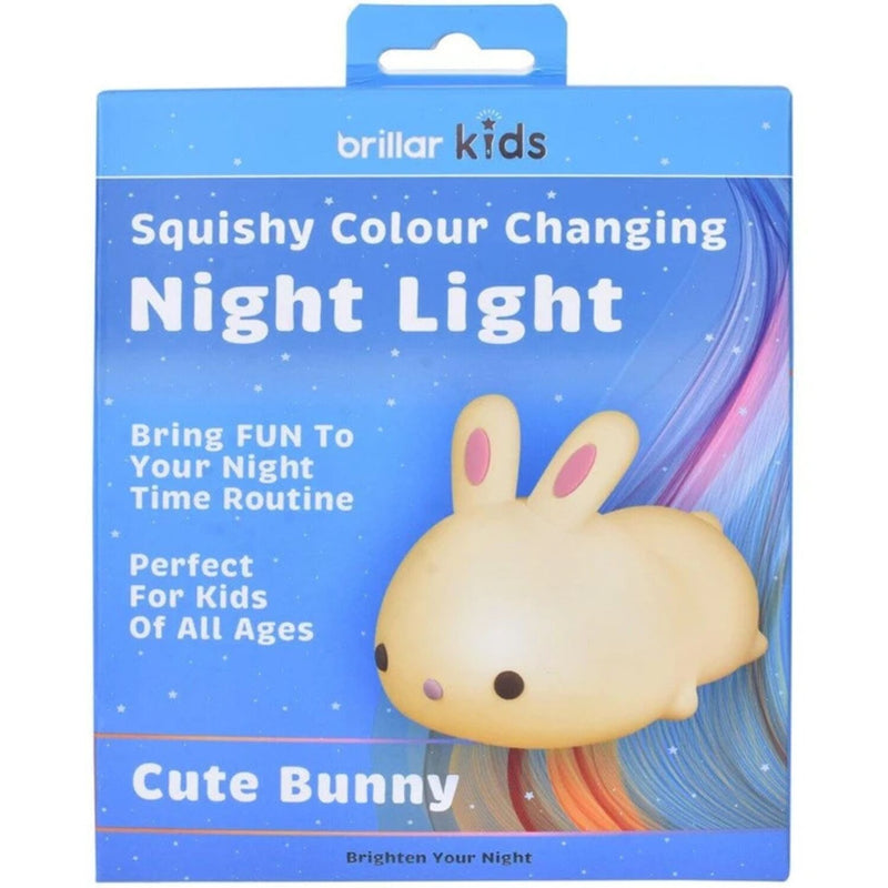 Load image into Gallery viewer, Brillar Cute Squishy Colour Changing Night Light for Kids - Bunny Rabbit-1
