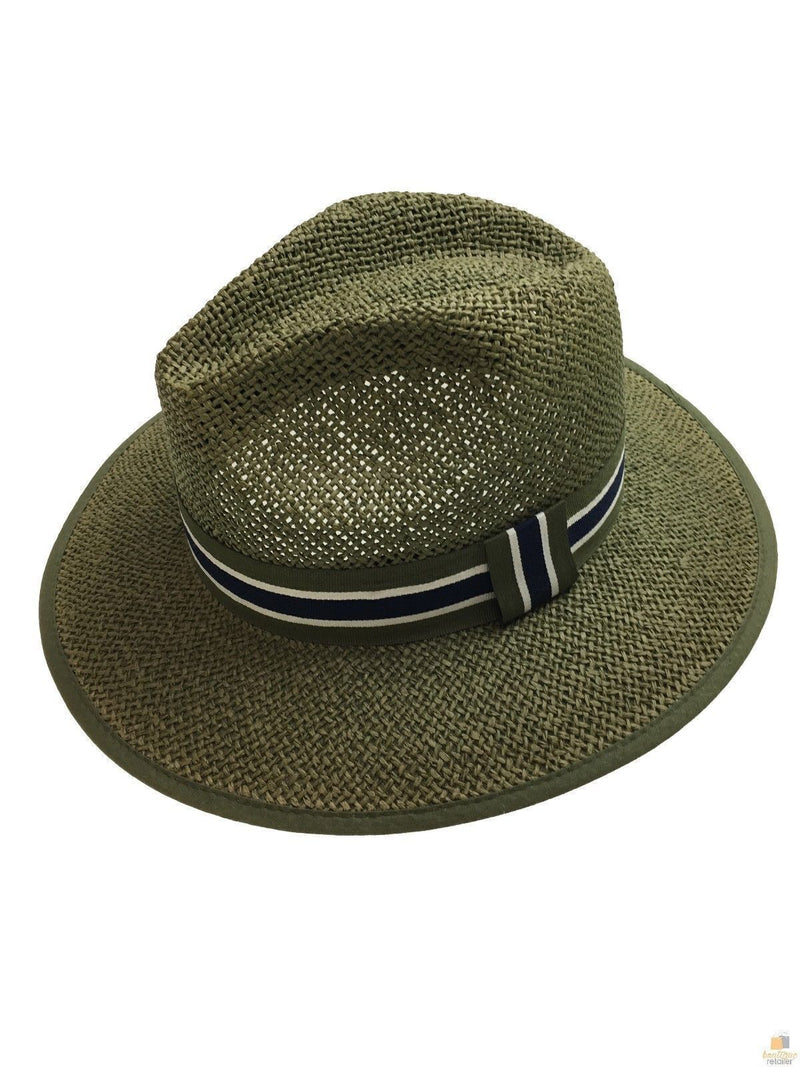 Load image into Gallery viewer, Natural Paper Panama Hat Fedora Summer Wide Brim Hat Sun Protection BR233 Sturdy-3
