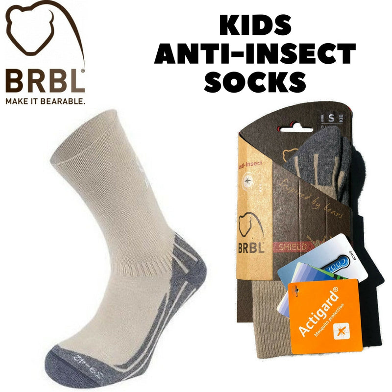 Load image into Gallery viewer, BRBL Anti Insect Repellent Socks Mosquito Mozzie Bugs Camp Kids - Beige-1
