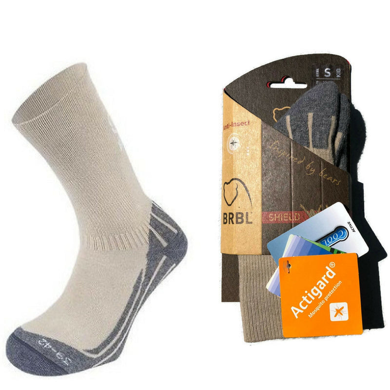 Load image into Gallery viewer, BRBL Anti Insect Repellent Socks Mosquito Mozzie Bugs Camp Kids - Beige-0
