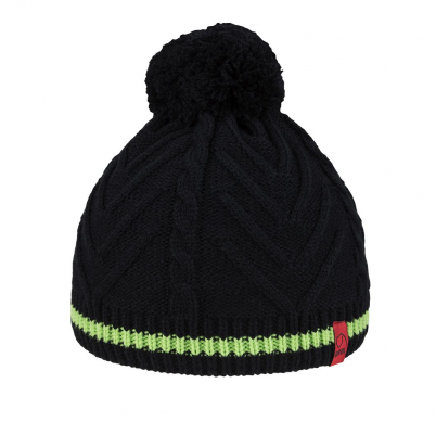 Load image into Gallery viewer, BRBL Dolomiti Merino Wool Blend Pull On BEANIE Warm Winter Hat Pom Pom Knitted-0
