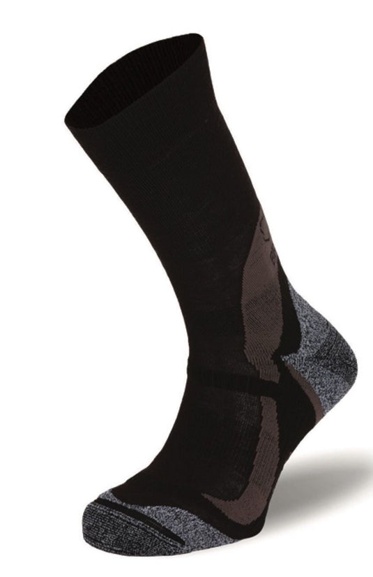 BRBL Kodiak Wool Ski Socks Hiking Trail Run Camping Snow Trekking - Brown - XL-1