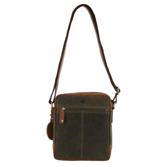 Billy The Kid Olive Leather Crossbody/Shoulder Bag-2