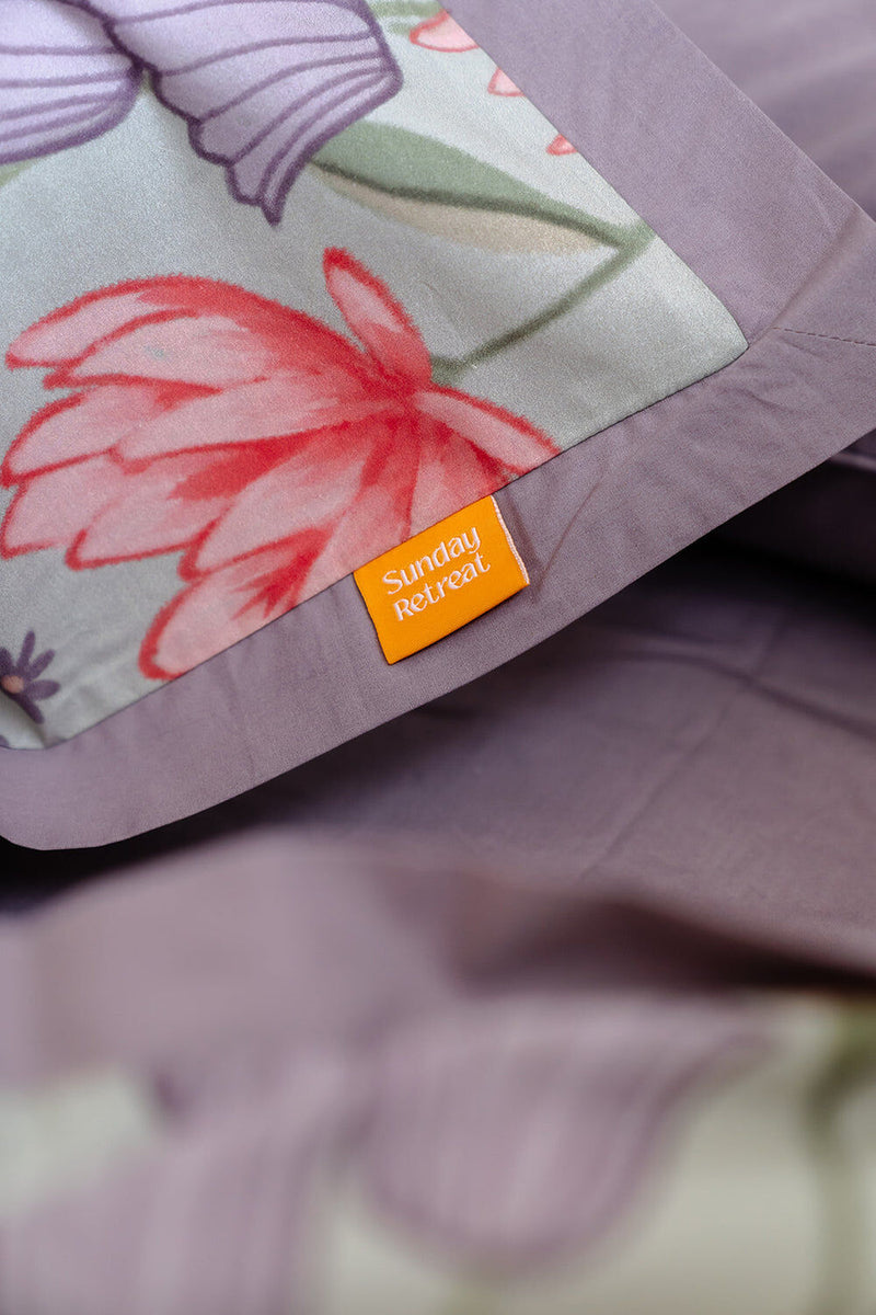 Load image into Gallery viewer, 100% Cloud Cotton Duvet Quilt Cover Set w/ 1 Pillow Case in Serena - Single-4
