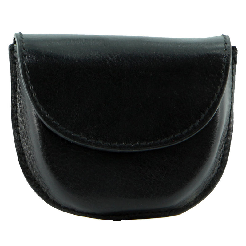 Load image into Gallery viewer, Milleni Genuine Leather Coin Purse Holder Wallet with Belt Loop - Black-0
