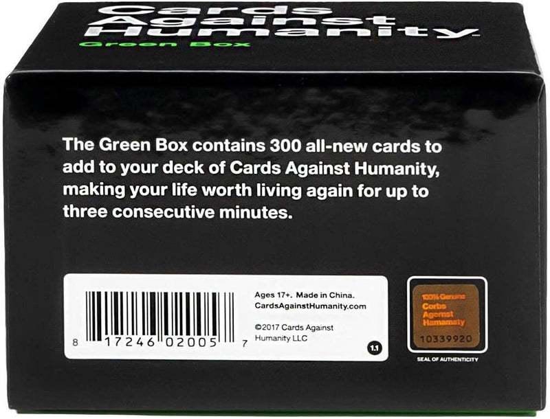 Load image into Gallery viewer, Cards Against Humanity Set Card Game Family Party Gift Expansion - Green Box-2
