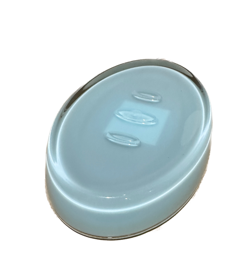 Load image into Gallery viewer, 6x Creative Home Oval Soap Dish Holder Plate - Blue (Bulk)-2
