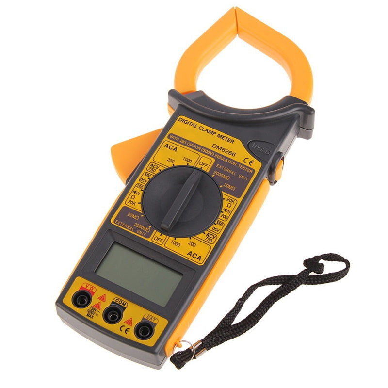 Load image into Gallery viewer, Digital Clamp Meter AC/DC Voltage Resistance Frequency DM6266 - Batteries Incl.-1
