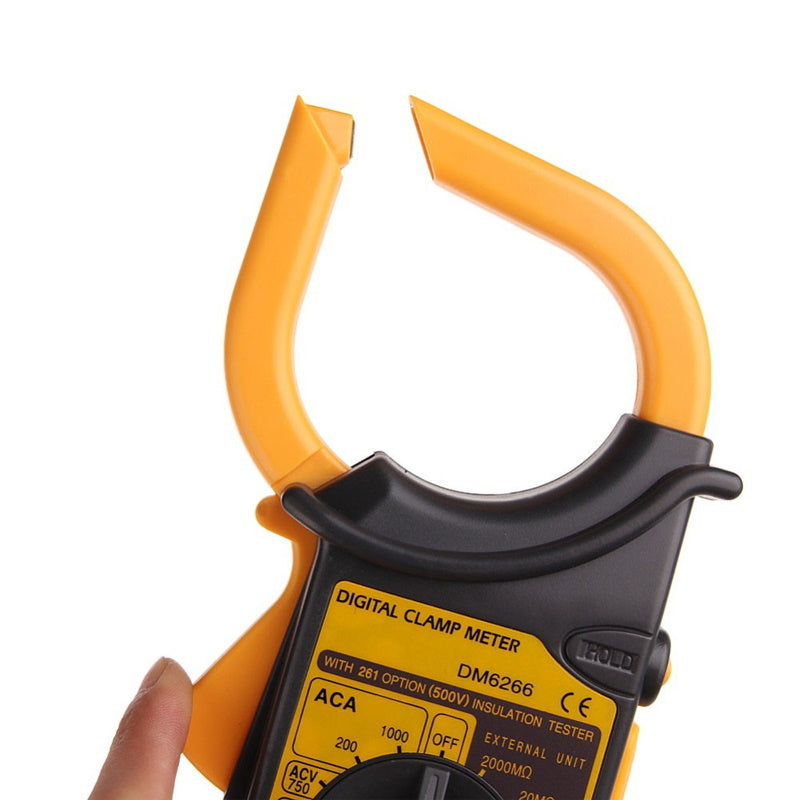 Load image into Gallery viewer, Digital Clamp Meter AC/DC Voltage Resistance Frequency DM6266 - Batteries Incl.-2
