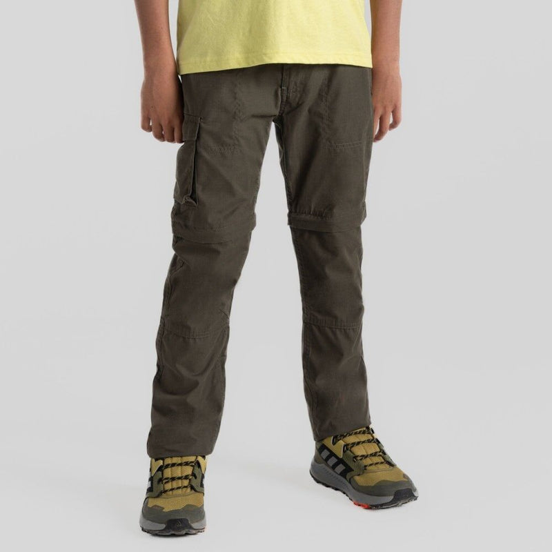 Load image into Gallery viewer, Craghoppers Kiwi Cargo II Convertible Cargo Hiking Trousers in Woodland Green-3
