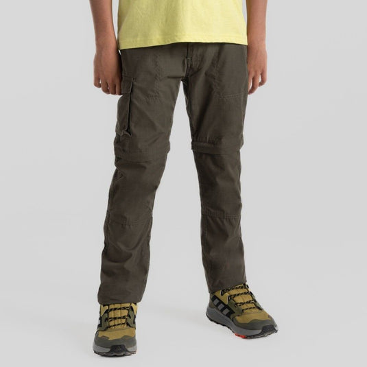Craghoppers Kiwi Cargo II Convertible Cargo Hiking Trousers in Woodland Green-3