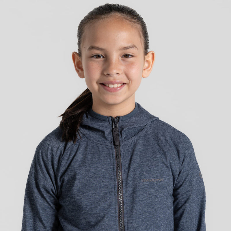Load image into Gallery viewer, Craghoppers NosiLife Frey Kids Hooded Jacket in Blue Navy Marl-4
