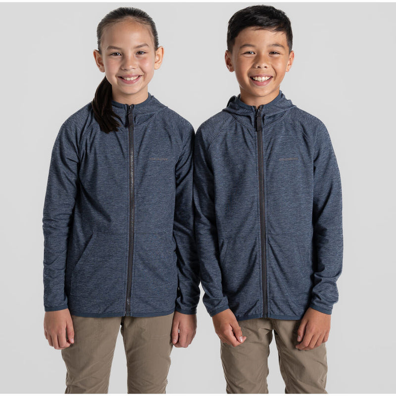 Load image into Gallery viewer, Craghoppers NosiLife Frey Kids Hooded Jacket – Insect Repellent | Blue Navy Marl
