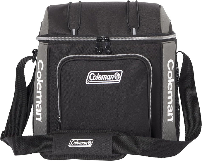 Coleman 16 Can Soft Cooler Insulated Outdoor Camping Picnic Bag in Black-0