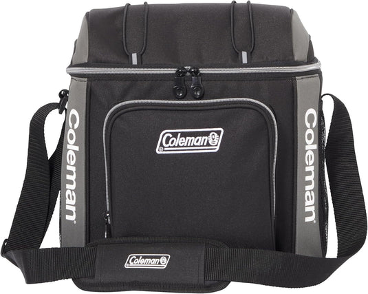 Coleman 16 Can Soft Cooler Insulated Outdoor Camping Picnic Bag in Black-0