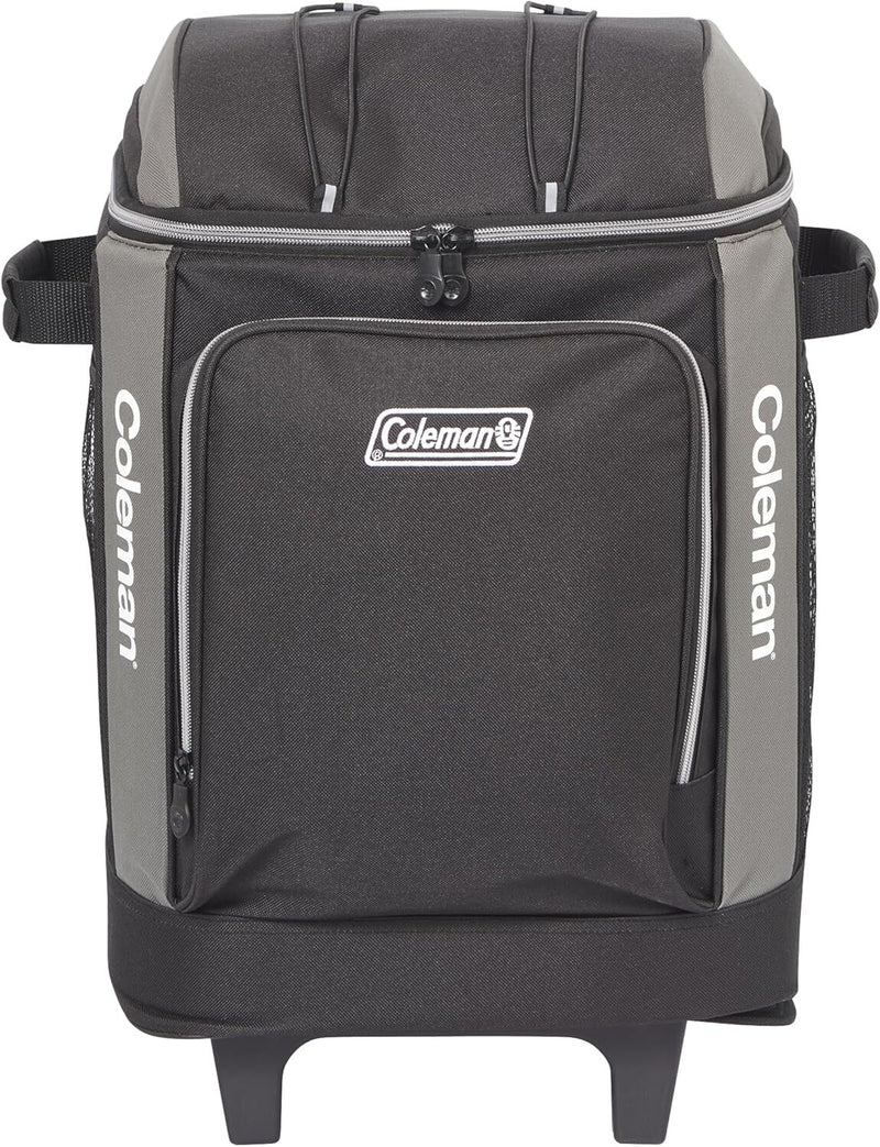 Load image into Gallery viewer, Coleman 42 Can Wheeled Soft Cooler Insulated Outdoor Camping Picnic Bag in Black-4
