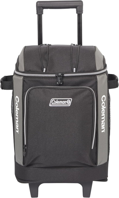 Coleman 42 Can Wheeled Soft Cooler Insulated Outdoor Camping Picnic Bag in Black-0