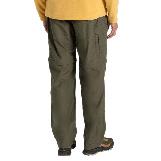 Craghoppers Mens Kiwi Convertible Trousers/Shorts (Regular) in Wild Olive-4