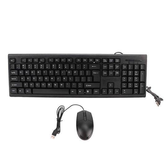 USB Keyboard & Mouse Set Key Board PC Mac Computer for Home Office-1