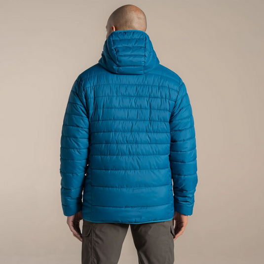 Craghoppers Mens Puffer Jacket Compresslite IX Hooded Jacket in Coastal Blue-4