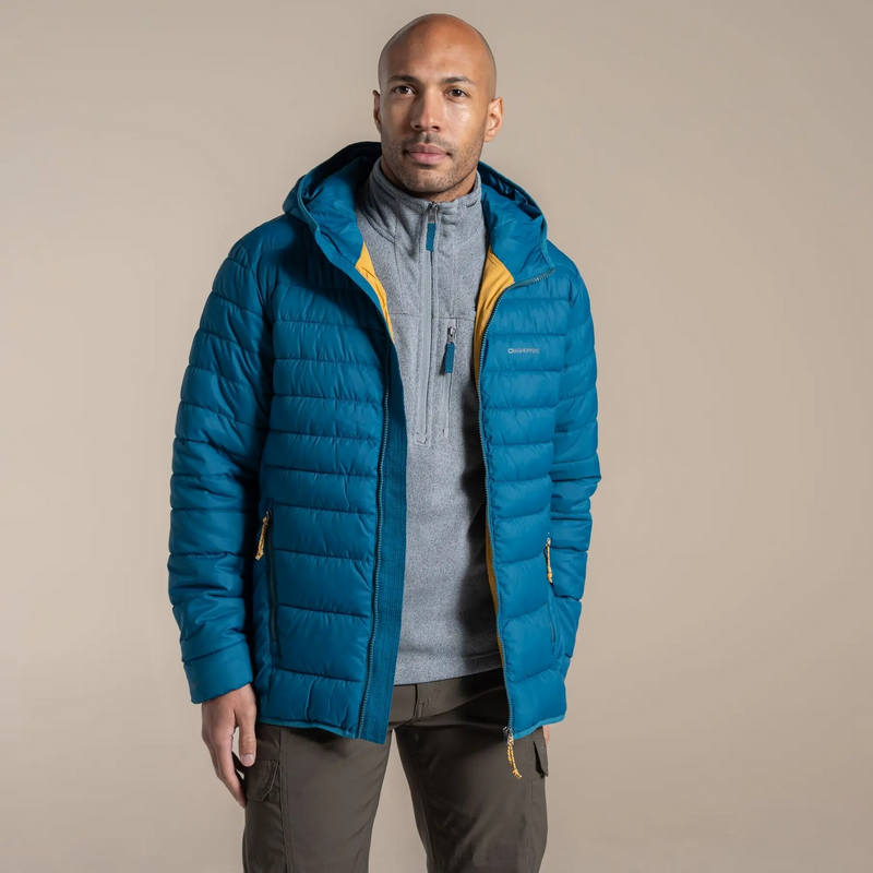 Load image into Gallery viewer, Craghoppers Compresslite IX Men's Hooded Puffer Jacket – Coastal Blue

