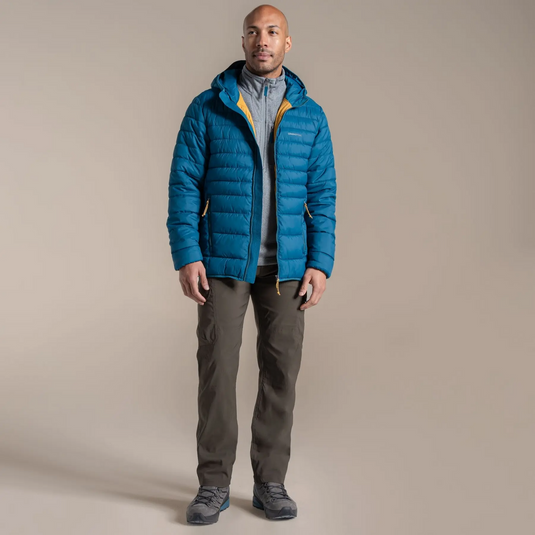 Craghoppers Mens Puffer Jacket Compresslite IX Hooded Jacket in Coastal Blue-3