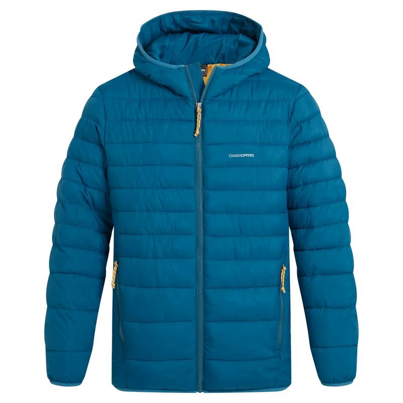 Load image into Gallery viewer, Craghoppers Mens Puffer Jacket Compresslite IX Hooded Jacket in Coastal Blue-1
