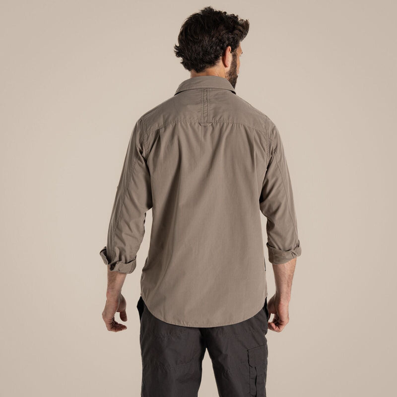 Load image into Gallery viewer, Craghoppers Kiwi Long Sleeve Outdoor Shirt in Pebble-4
